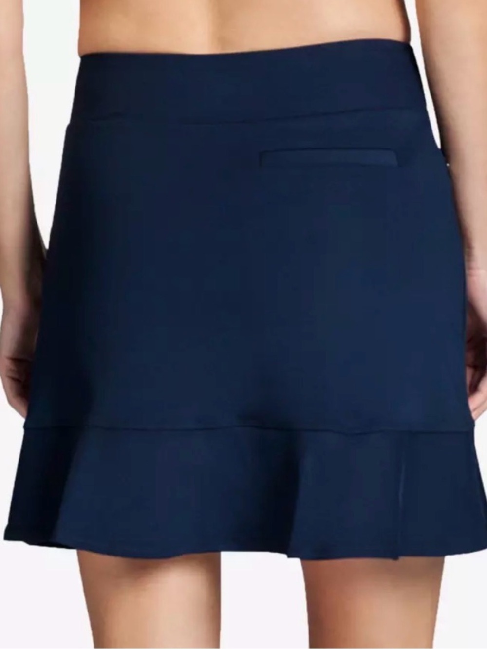 Navy Pull-On Ruffle Mini Skirt - Picture 3 of 4